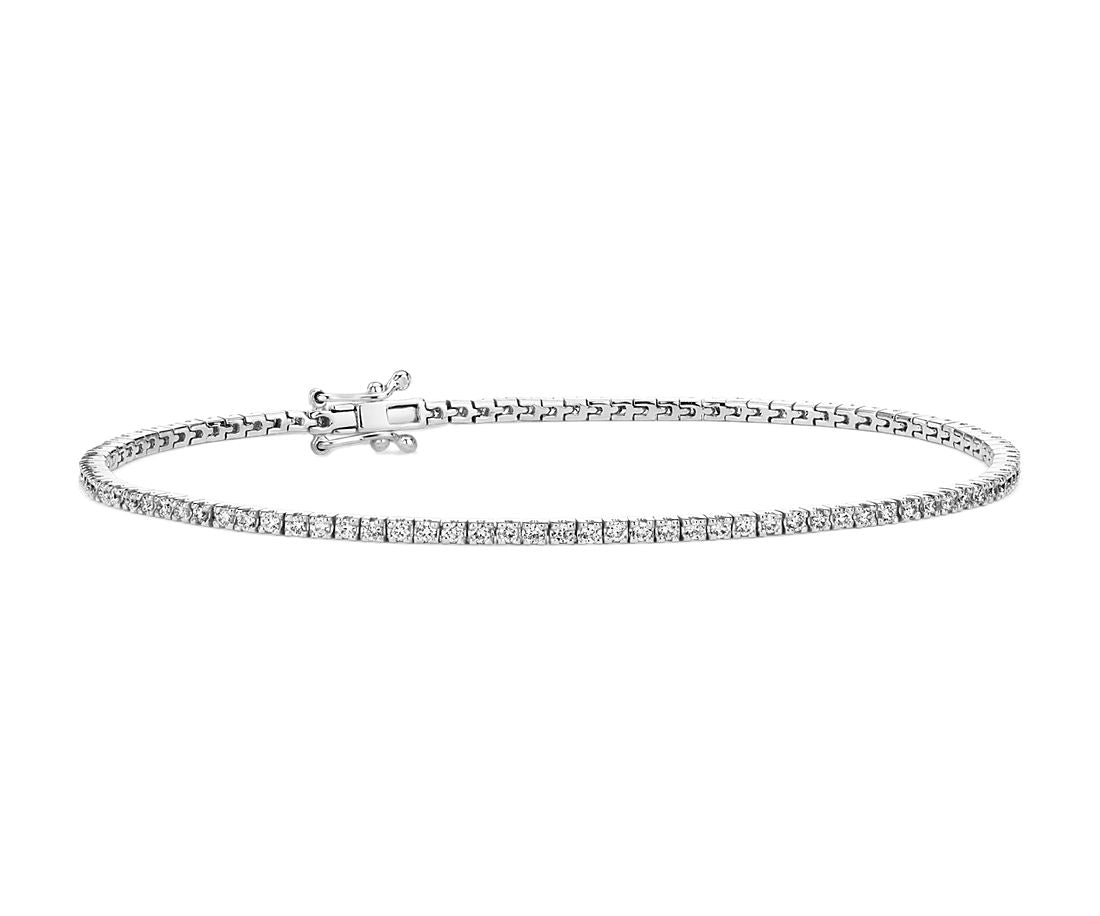 1 CTW Natural Diamond Tennis Bracelet