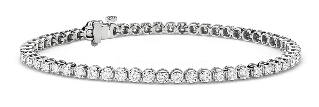 3 CTW Natural Diamond Women's Tennis Bracelet