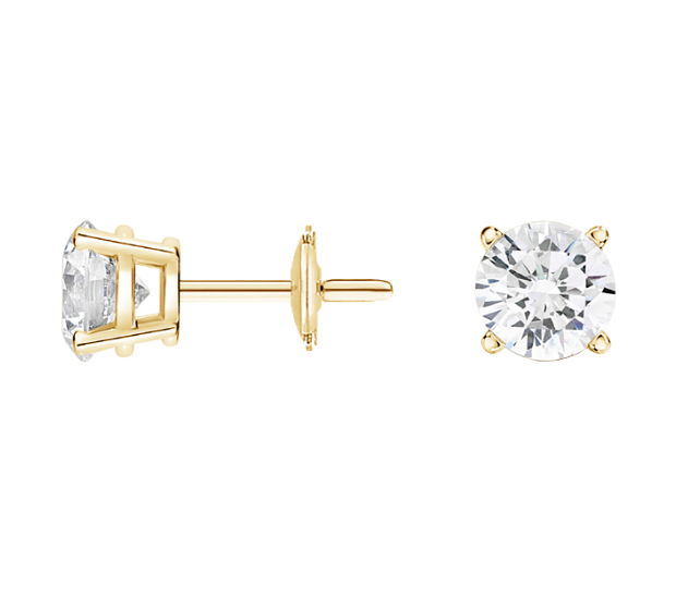 0.5 CTW  Natural Diamond Stud Earrings