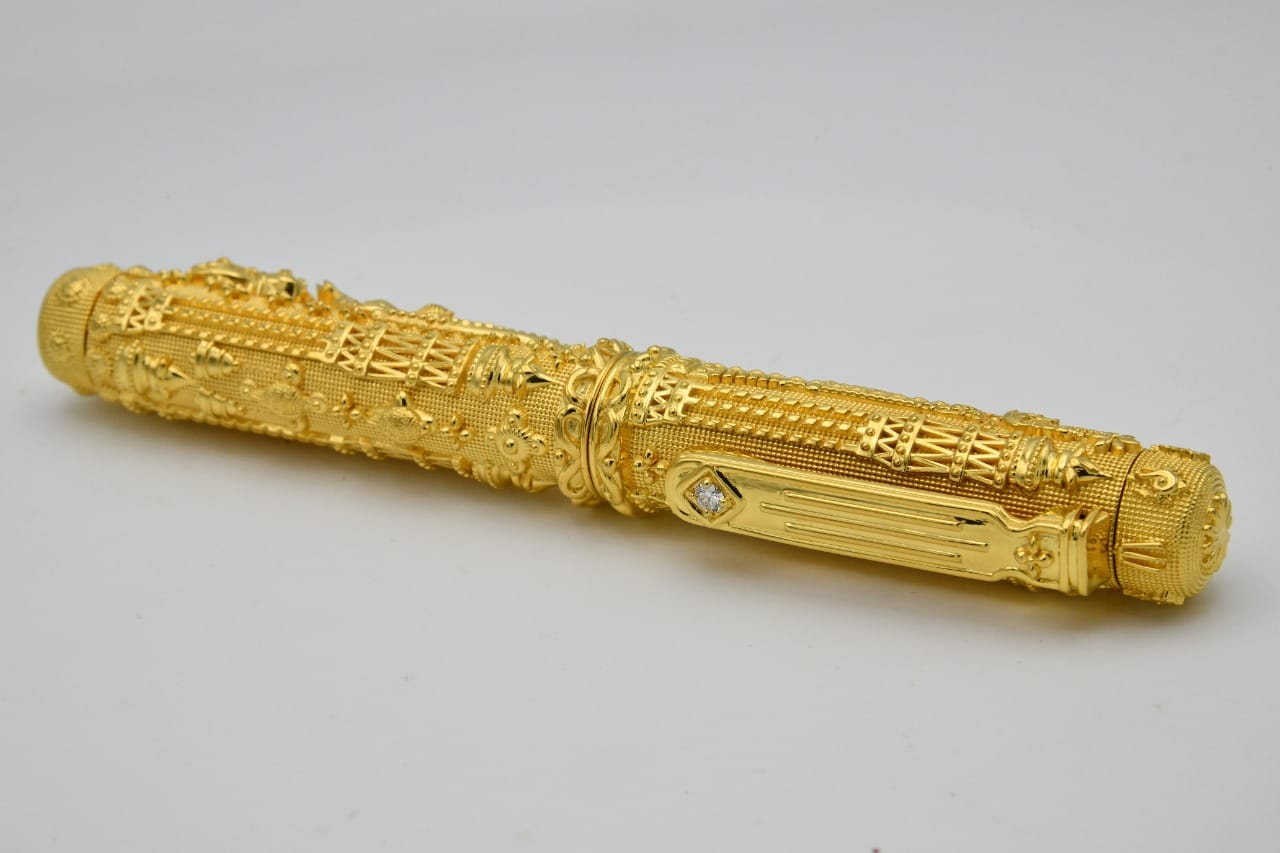 Gold Plated Sterling Silver Lord Balaji Pen