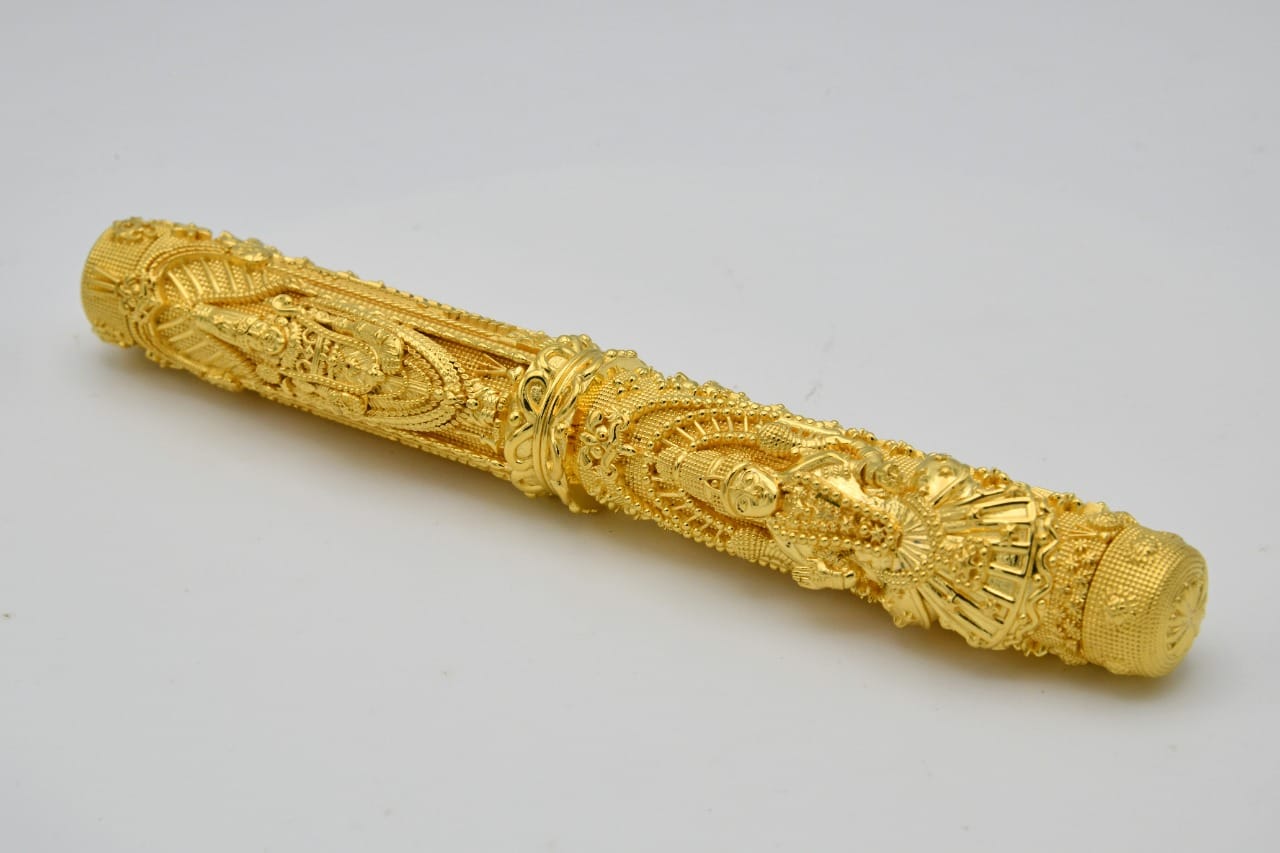 Gold Plated Sterling Silver Lord Balaji Pen